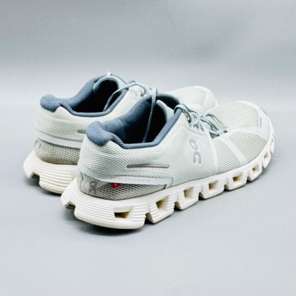 On Shoes Womens 7.5 White Blue Cloud CloudTec Swiss Engineering Running Sneakers - Picture 7 of 10